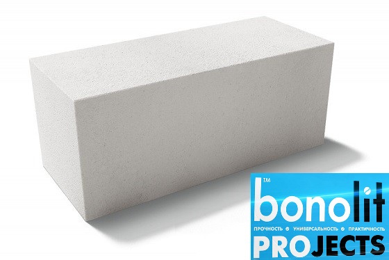 Газобетонный блок Bonolit Projects Дмитров (AeroStone) D600 B5 F100 600х200х250